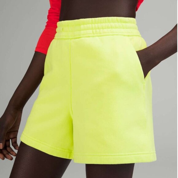 Lululemon Loungeful High-Rise Short 4" Electric Lemon - Picture 6 of 6